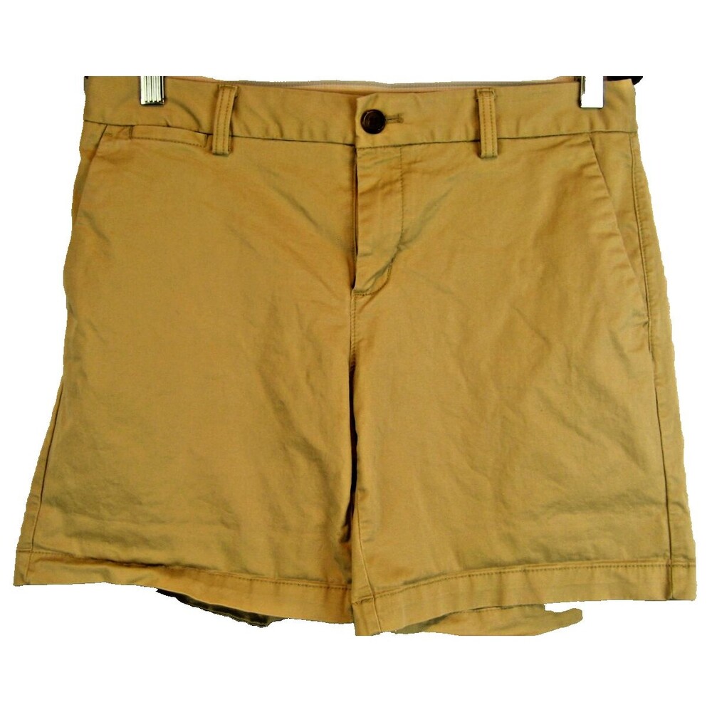 Womens Banana Republic Tan Cotton/Spandex Chino Shorts sz 6(32x7x8r)
